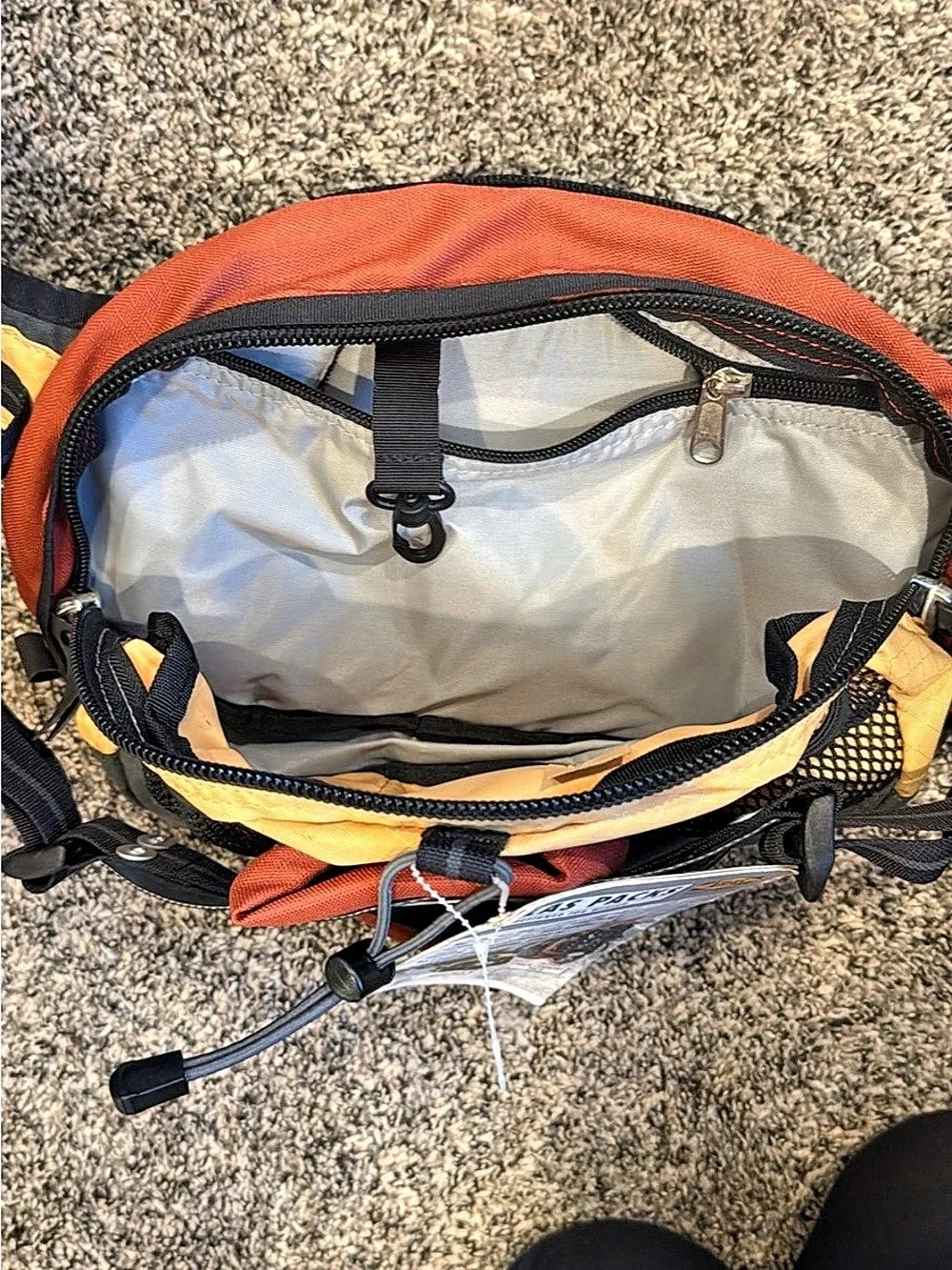 Vintage Atlas Snow-Shoe Co. Waist Pack NWT - Rust / Yellow Lumbar Bag Gorpcore